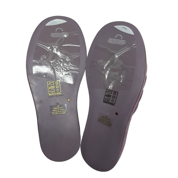 NWOT Free People Almost Paradise Purple Suede Platform Sandals 38 - Picture 12 of 14